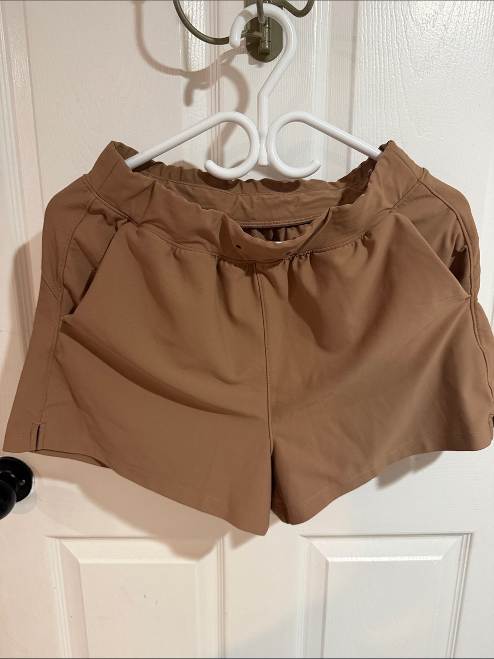 Old Navy Brown High-Rise Athletic Shorts with Elastic Waistband